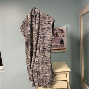 Eddie Bauer Women’s XS Knit Sweater Vest Cardigan Neutral Layering